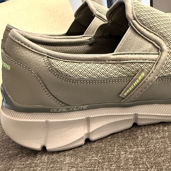 Skechers Men's Light Gray Slip-On Loafers - Picture 9 of 13